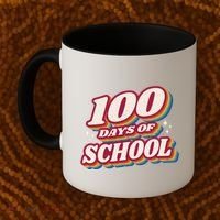 100 Days Of School Retro Coffee Mug thumb 2