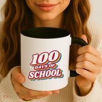 100 Days Of School Retro Coffee Mug thumb 3