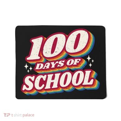 100 Days Of School Retro Mousepad