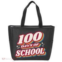 100 Days Of School Retro Tote Bag thumb 0