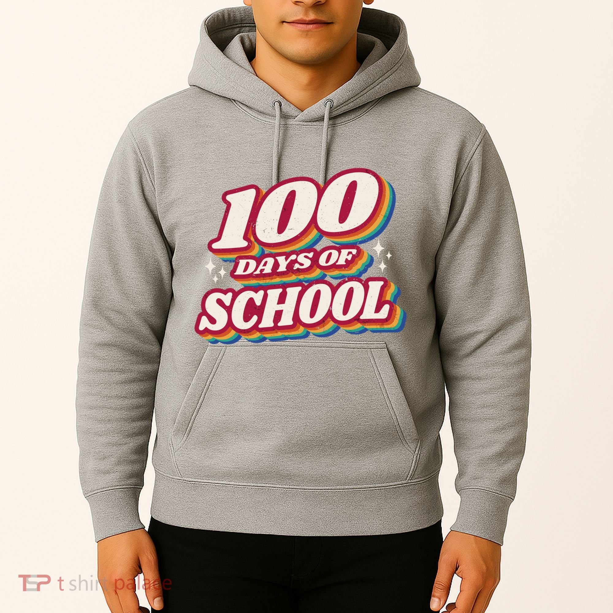 100 Days Of School Retro Hoodie