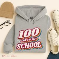 100 Days Of School Retro Hoodie thumb 4