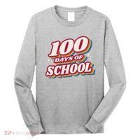 100 Days Of School Retro Long Sleeve Shirt thumb 0