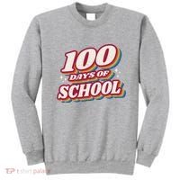 100 Days Of School Retro Sweatshirt thumb 0