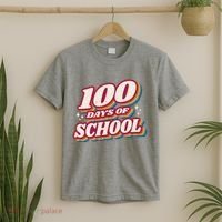 100 Days Of School Retro T-Shirt thumb 2