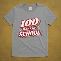 100 Days Of School Retro T-Shirt thumb 5