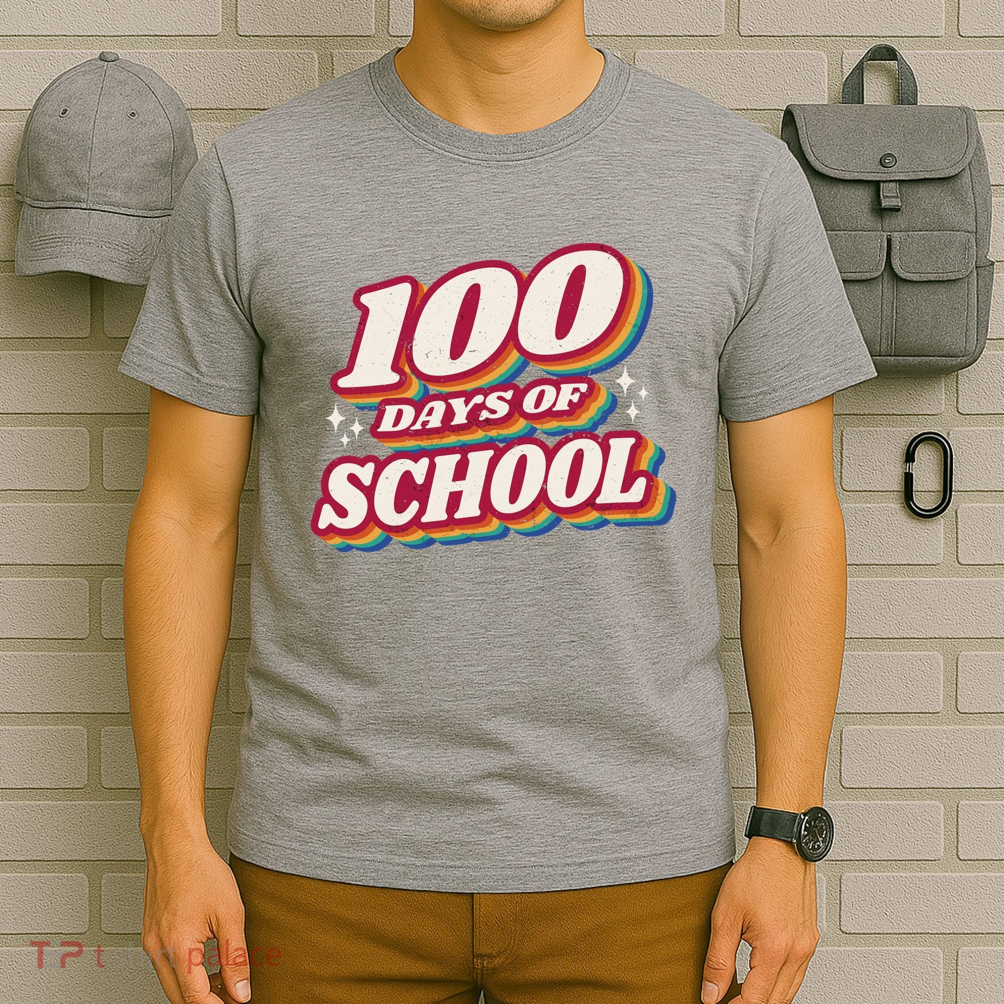 100 Days Of School Retro T-Shirt