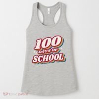 100 Days Of School Retro Women's Tank Top thumb 0