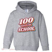100 Days Of School Retro Toddler Hoodie thumb 0