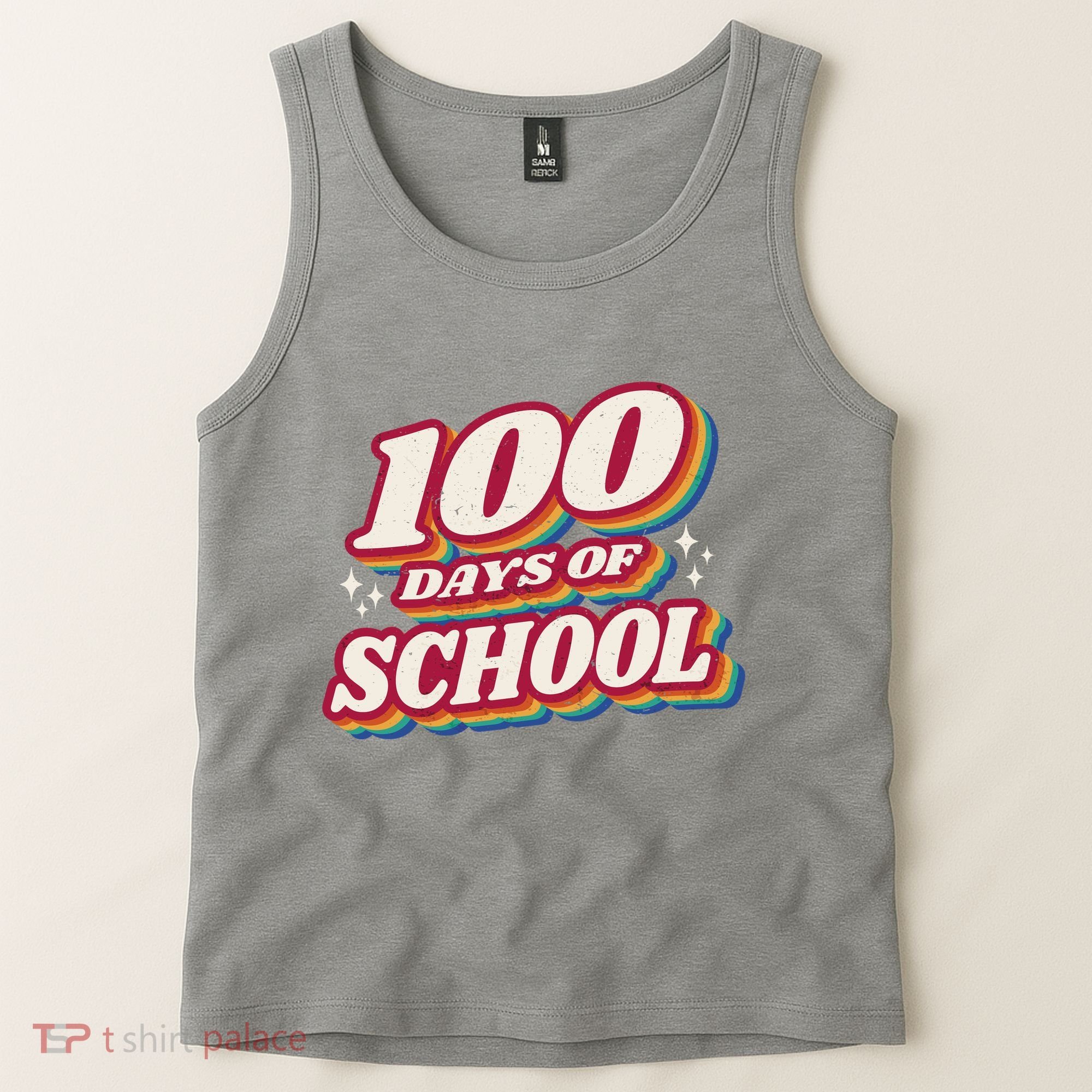 100 Days Of School Retro Tank Top