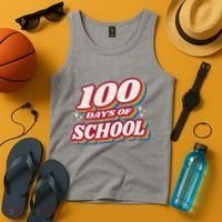 100 Days Of School Retro Tank Top thumb 4