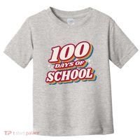 100 Days Of School Retro Toddler T-Shirt thumb 0