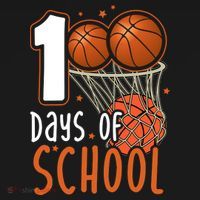 100 Days Of School Basketball Ornament thumb 1