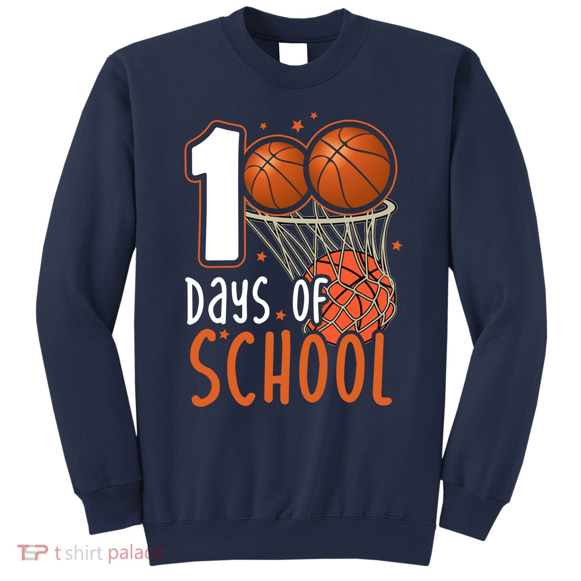 100 Days Of School Basketball Sweatshirt