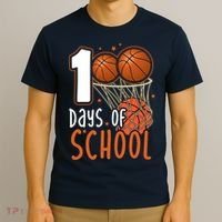100 Days Of School Basketball T-Shirt thumb 3
