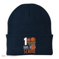 100 Days Of School Basketball Beanie thumb 0