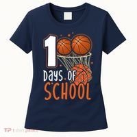 100 Days Of School Basketball Women's T-Shirt thumb 0