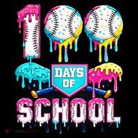 100 Days Of School 100th Day Ice Cream Drip Baseball Coffee Mug thumb 5