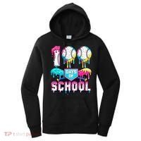 100 Days Of School 100th Day Ice Cream Drip Baseball Women's Hoodie thumb 0