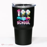 100 Days Of School 100th Day Ice Cream Drip Baseball Tumbler thumb 0