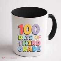 100 Days Of Third Grade Teacher 100th Day Of School Coffee Mug thumb 1