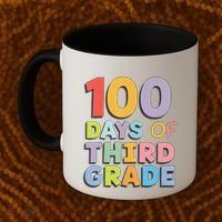 100 Days Of Third Grade Teacher 100th Day Of School Coffee Mug thumb 2