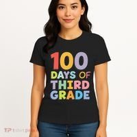 100 Days Of Third Grade Teacher 100th Day Of School Women's T-Shirt thumb 4