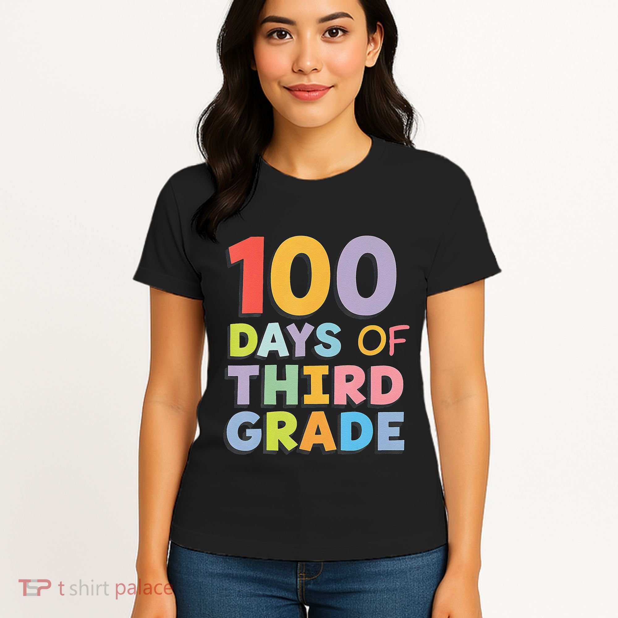 100 Days Of Third Grade Teacher 100th Day Of School Women's T-Shirt