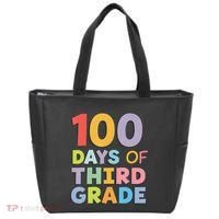 100 Days Of Third Grade Teacher 100th Day Of School Tote Bag thumb 0