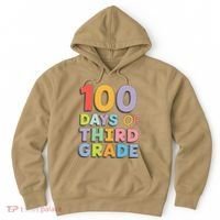 100 Days Of Third Grade Teacher 100th Day Of School Hoodie thumb 0