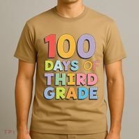 100 Days Of Third Grade Teacher 100th Day Of School T-Shirt thumb 3