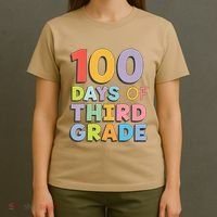 100 Days Of Third Grade Teacher 100th Day Of School T-Shirt thumb 4