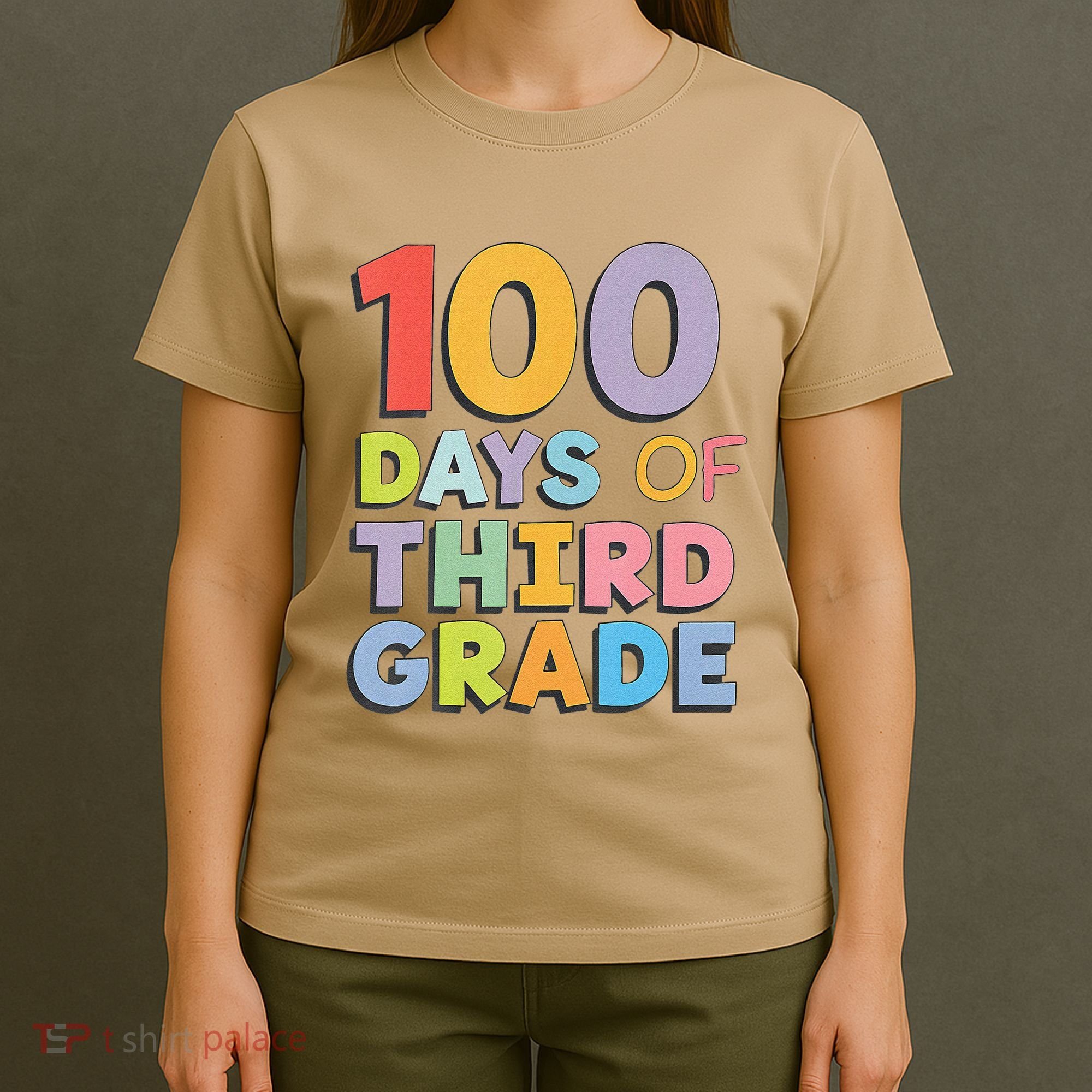 100 Days Of Third Grade Teacher 100th Day Of School T-Shirt