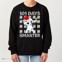 101 Days Of School Happy 100 Days Smarter Teacher Women's Sweatshirt thumb 0