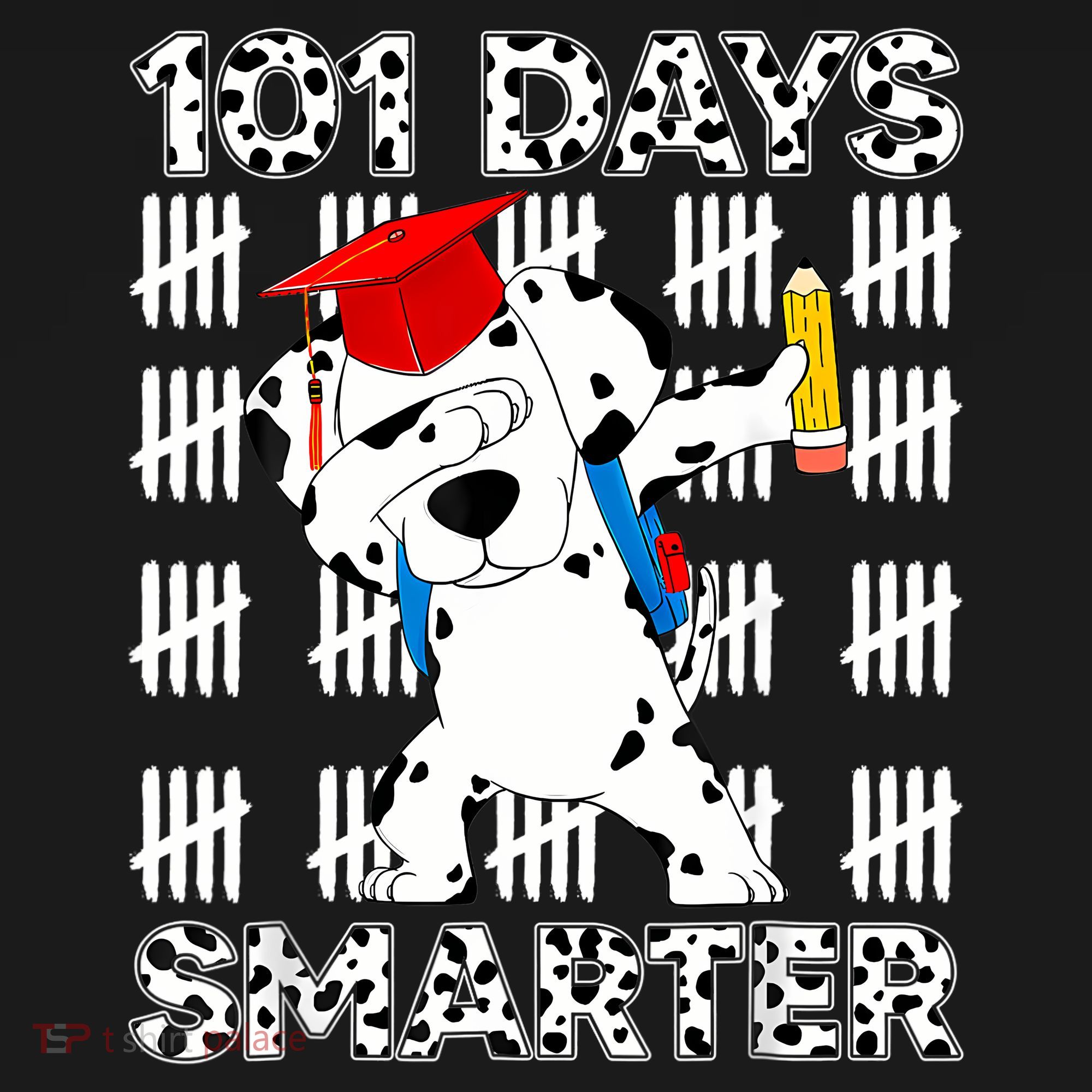 101 Days Of School Happy 100 Days Smarter Teacher USA-Made Doggie Bandana