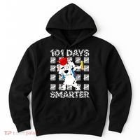101 Days Of School Happy 100 Days Smarter Teacher Hoodie thumb 0