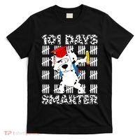 101 Days Of School Happy 100 Days Smarter Teacher T-Shirt thumb 0