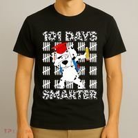 101 Days Of School Happy 100 Days Smarter Teacher T-Shirt thumb 3