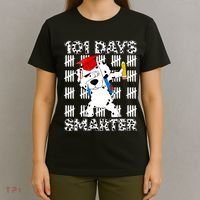 101 Days Of School Happy 100 Days Smarter Teacher T-Shirt thumb 4