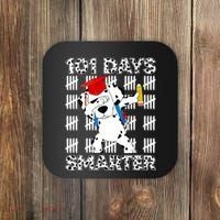 101 Days Of School Happy 100 Days Smarter Teacher Coaster thumb 0