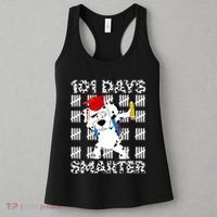 101 Days Of School Happy 100 Days Smarter Teacher Women's Tank Top thumb 3