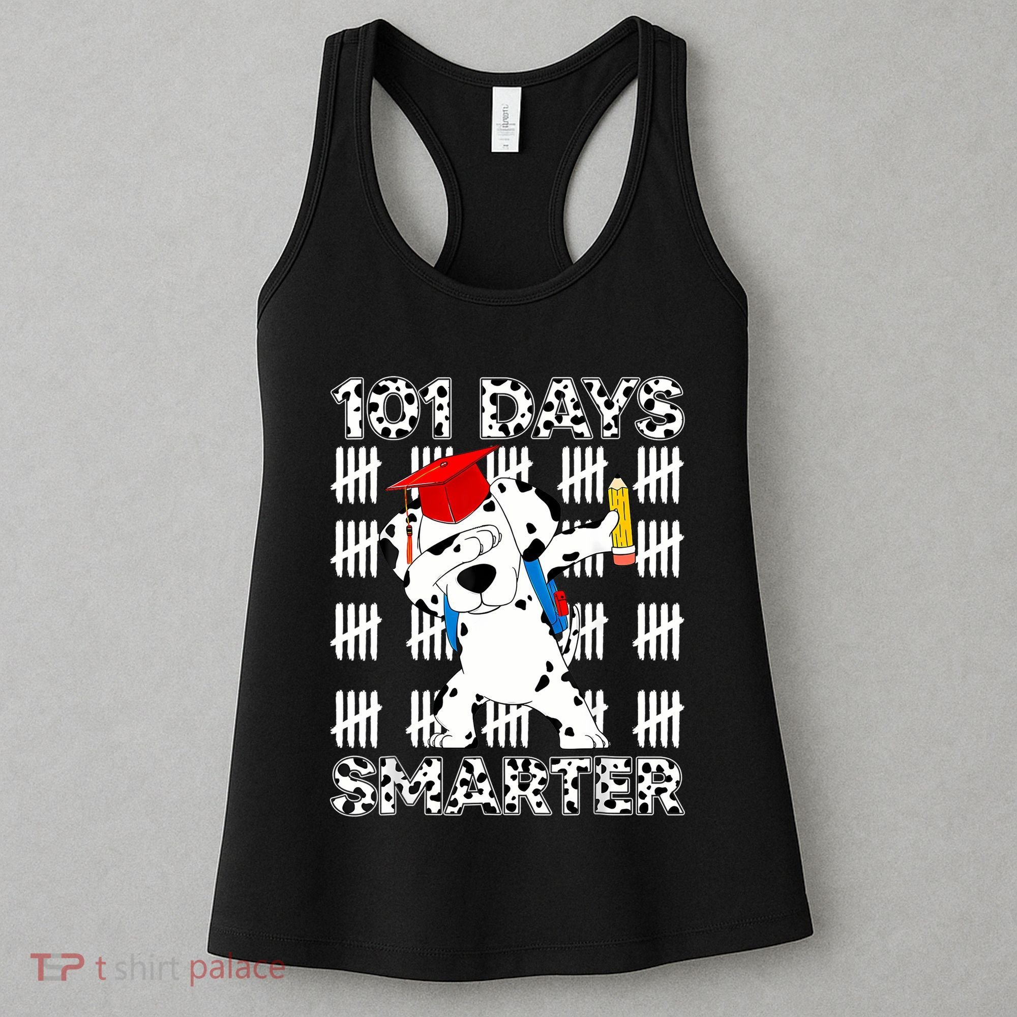 101 Days Of School Happy 100 Days Smarter Teacher Women's Tank Top
