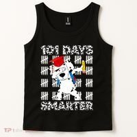 101 Days Of School Happy 100 Days Smarter Teacher Tank Top thumb 2