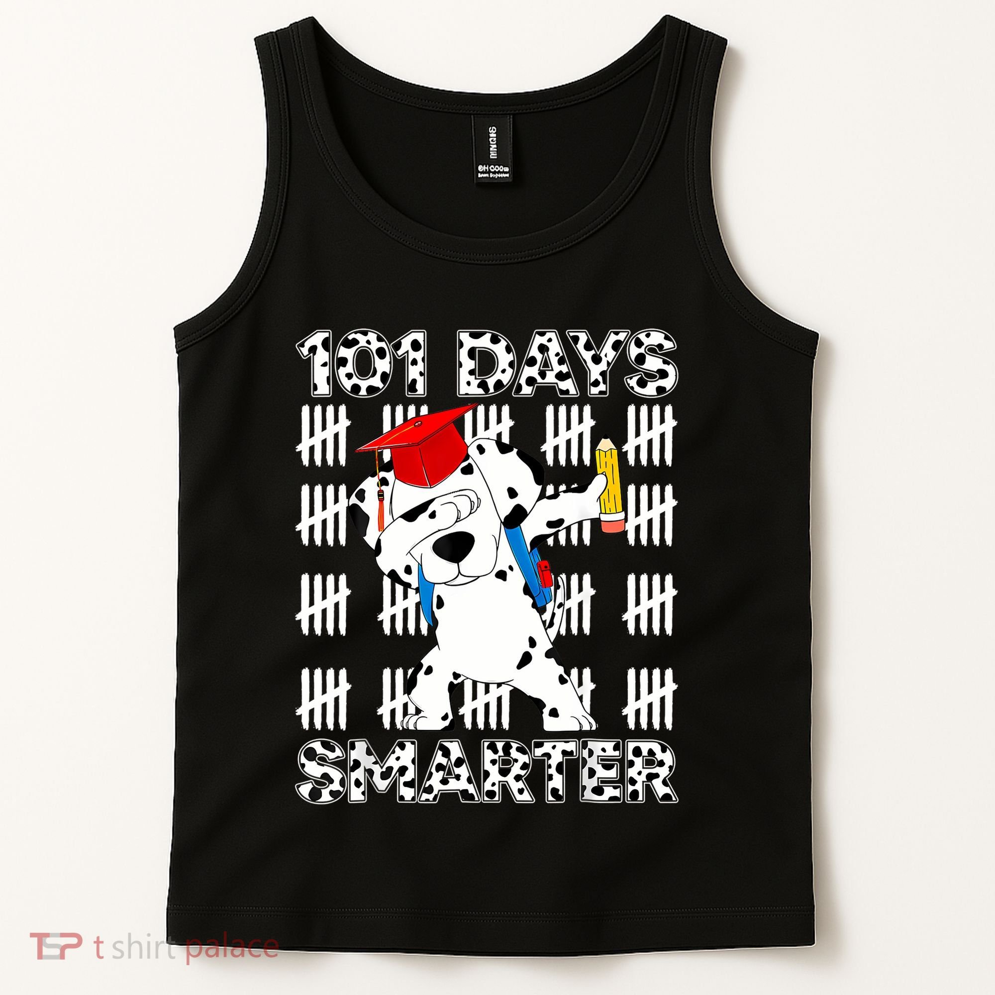 101 Days Of School Happy 100 Days Smarter Teacher Tank Top