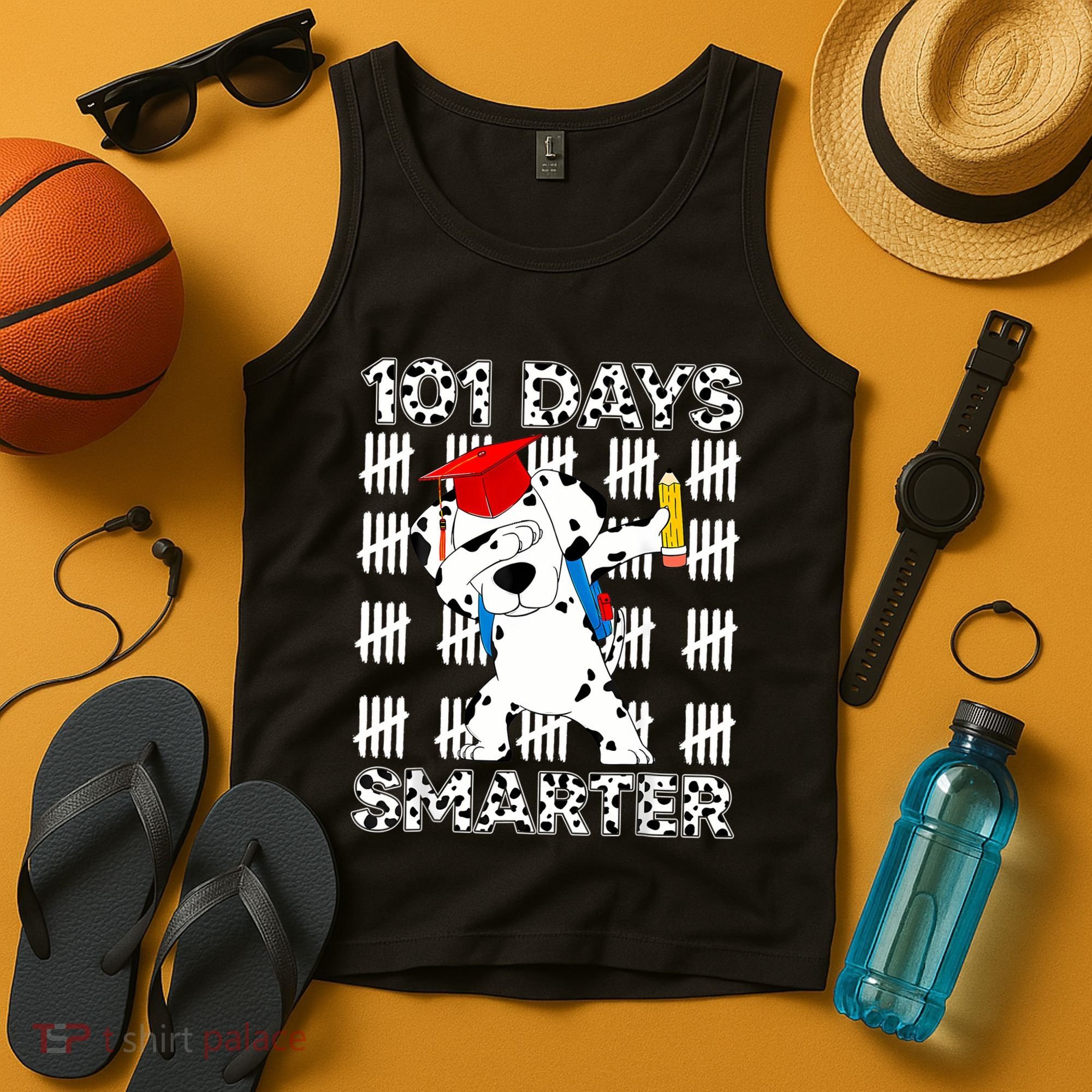 101 Days Of School Happy 100 Days Smarter Teacher Tank Top