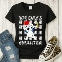 101 Days Of School Happy 100 Days Smarter Teacher Women's T-Shirt thumb 3