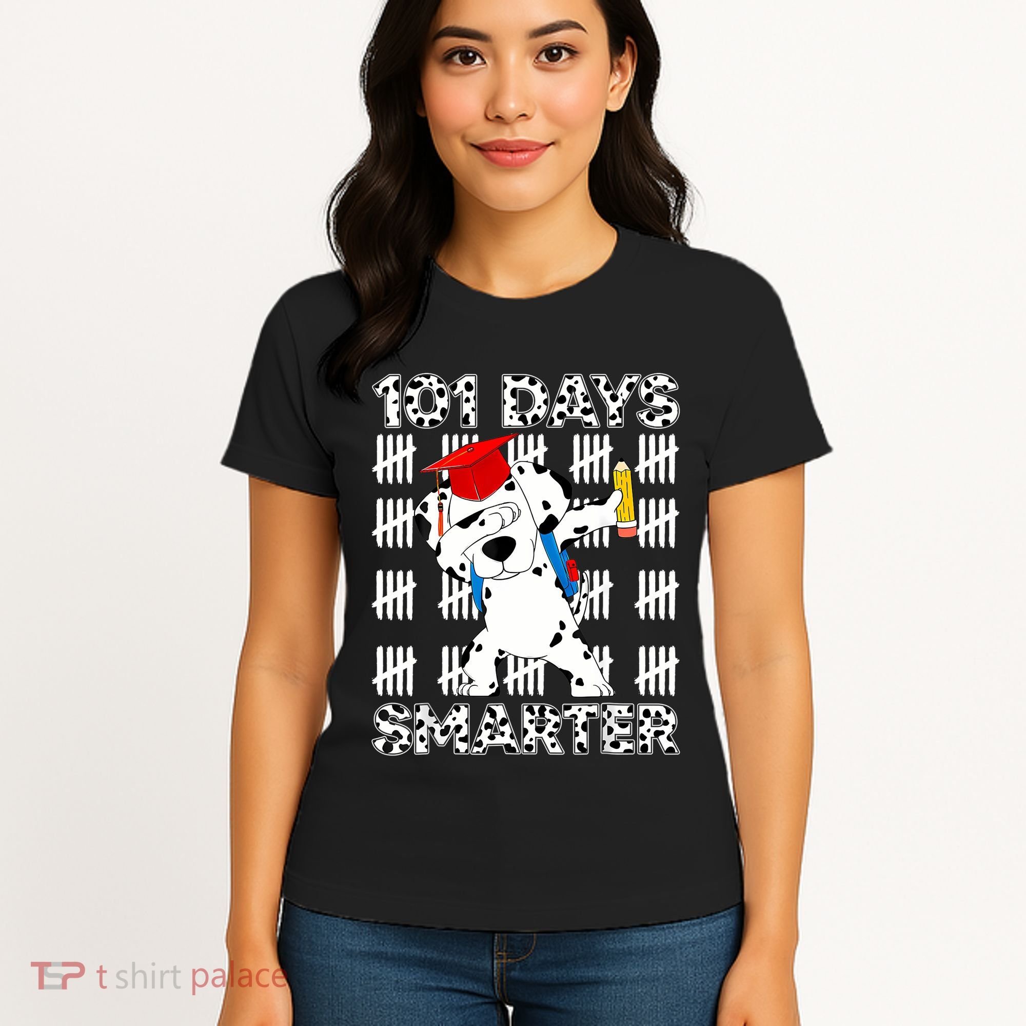 101 Days Of School Happy 100 Days Smarter Teacher Women's T-Shirt
