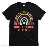 100 Days Of School Colorful Rainbow T-Shirt thumb 0