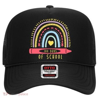 100 Days Of School Colorful Rainbow Hat