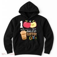100 Days Of Coffee Chaos 100th Day Of School Hoodie thumb 0